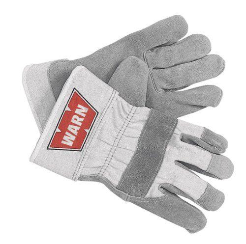 Warn gloves leather/cotton gray