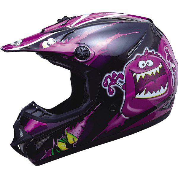 Purple/black s gmax gm46y-1 kritter ii youth helmet