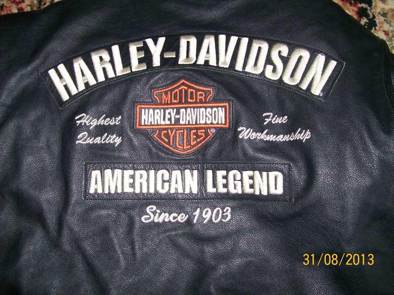 Mens $500 genuine leather harley davidson american legend jacket- size xxl