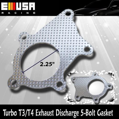 Turbo t3/t4 exhaust discharge 5-bolt gasket honda civic accord crx prelude s2000