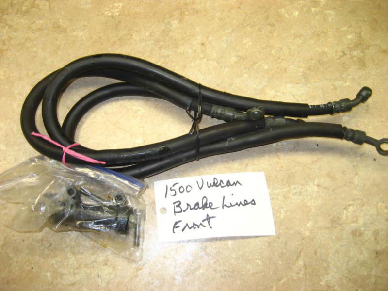 2000 kawasaki 1500 vulcan nomad oem two hydraulic brake lines, cross over, front
