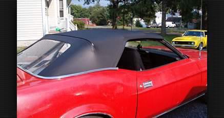 Ford mustang 1971-73 convertible top only - black