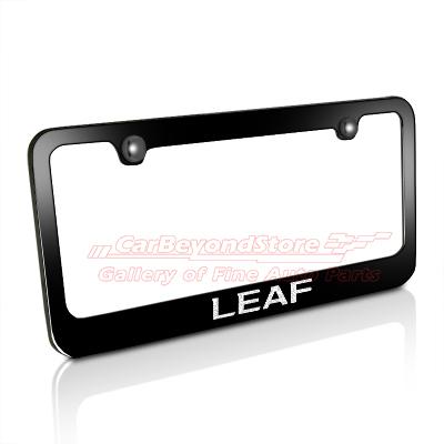Nissan leaf black metal license plate frame, licensed product + free gift