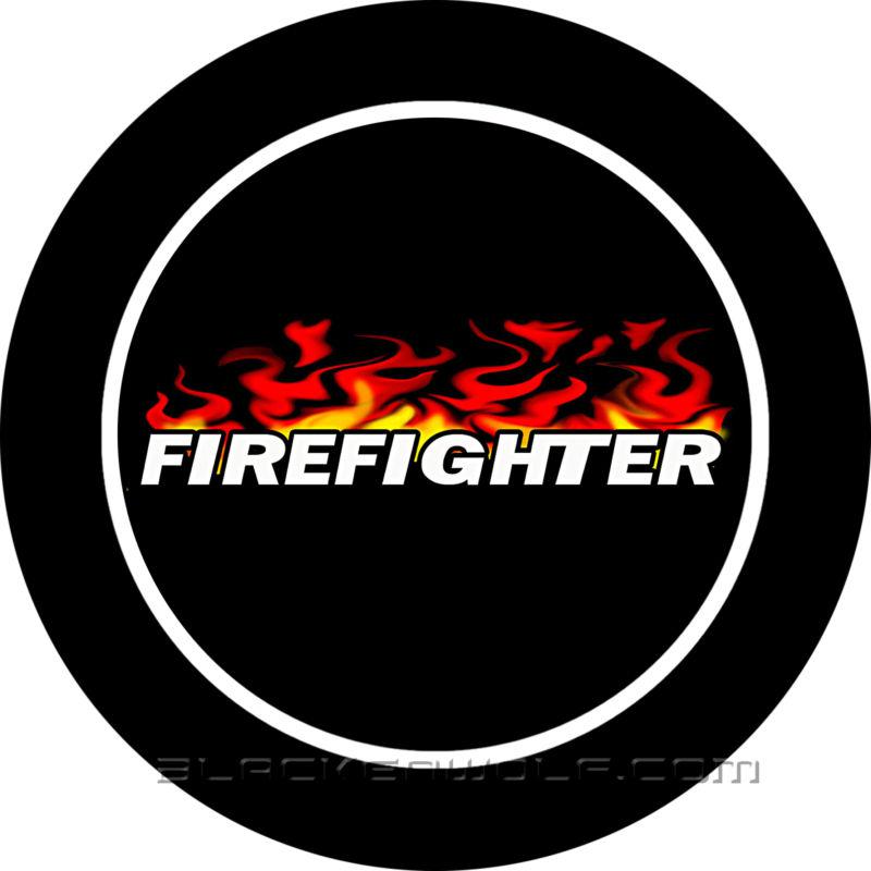 Firefighter flames l.e.d. logo lights for vehicle doors- puddle lights
