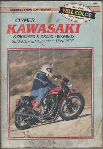1979-85 clymer kawasaki motorcycle service spec manual