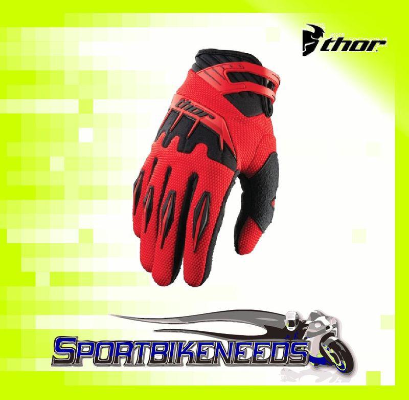 Thor 2012 spectrum gloves red motocross 2xl xxl