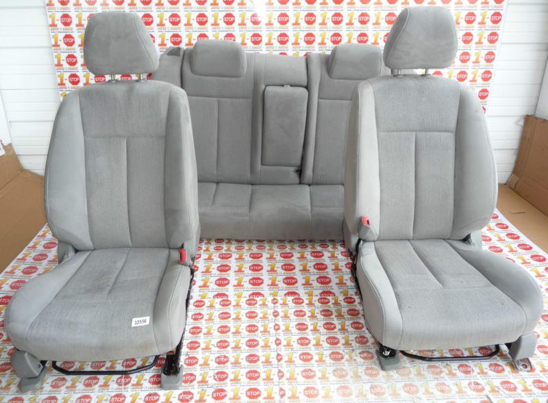 2010 10 nissan altima sedan 4dr front & rear cloth & manual seats w/airbag oem