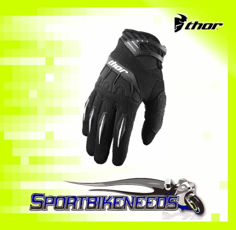 Thor 2012 spectrum gloves black motocross small s sm 