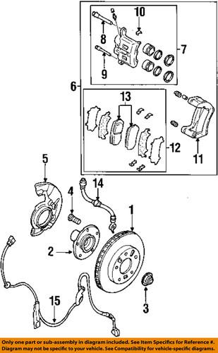 Mazda oem ldy73328za disc brake pad/brake pad or shoe, front