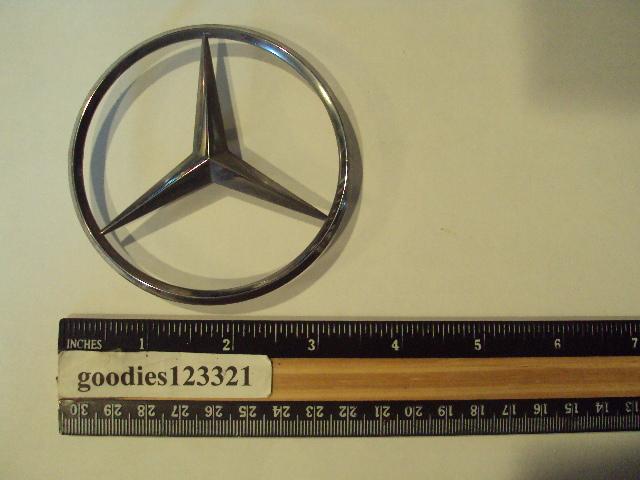 Mercedes chrome emblem used 3 1/2" x 3 1/2"