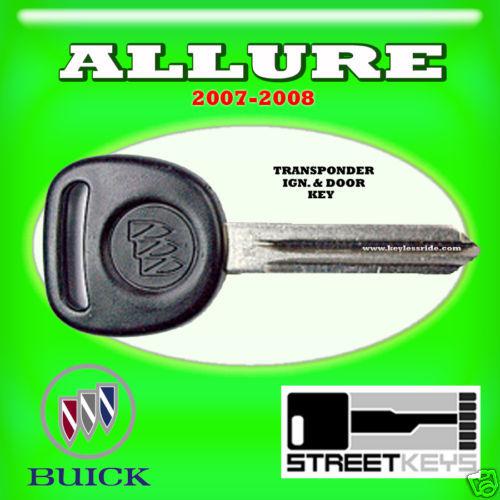 07 08 buick allure transponder chip ignition key blank