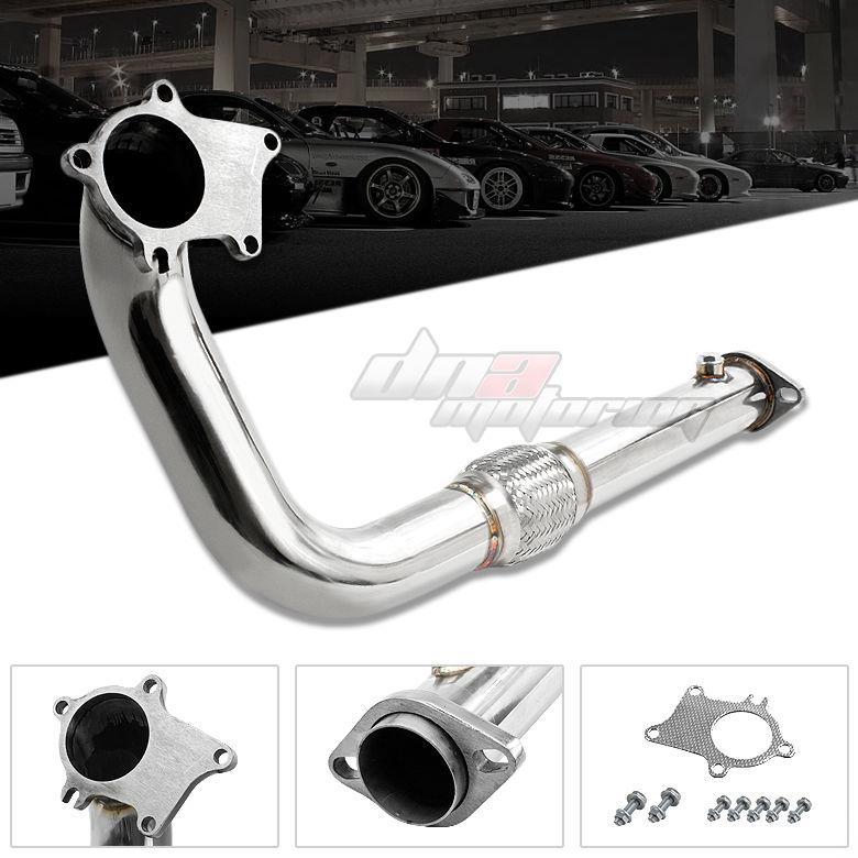2.5"t3/t4 honda b/d series d16 b18 5 bolt turbo stainless steel downpipe exhaust
