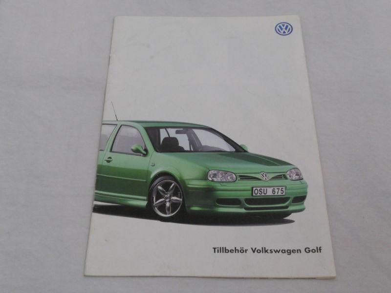 Volkswagen golf mk4 tillbehor oem accessories catalog svenska vw ab 1999-2004