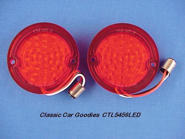 1954-1956 chevy truck led tail light inserts (2) 1955 new