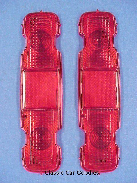 1970-1972 chevy monte carlo tail light lens (2) 1971