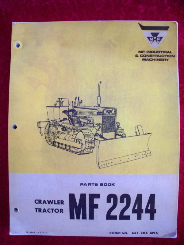 Massey ferguson 2244 crawler manual.  very, very nice.  original mf