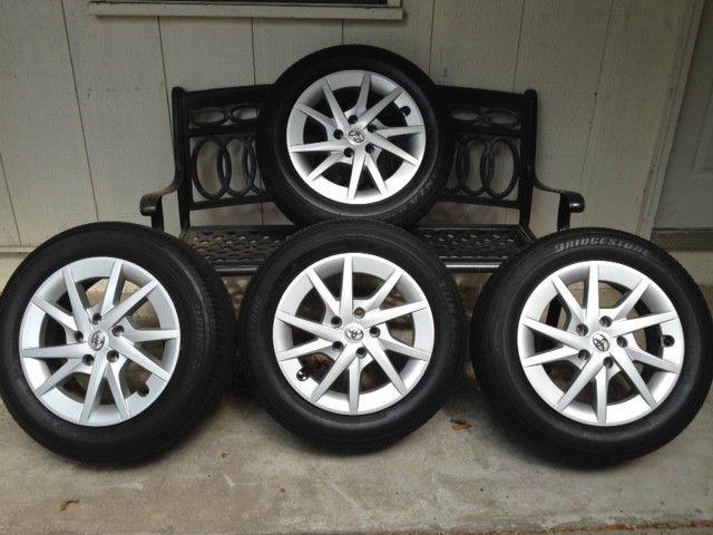 Set of wheels & tires and covers for toyota prius v