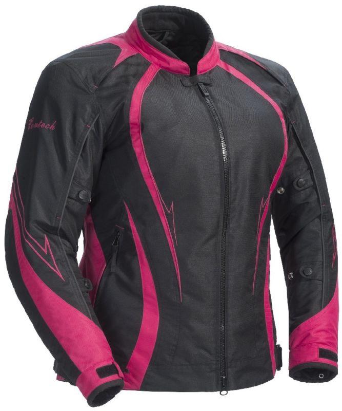 Cortech lrx series 3 pink plus large womens textile motorcycle riding jacket lg