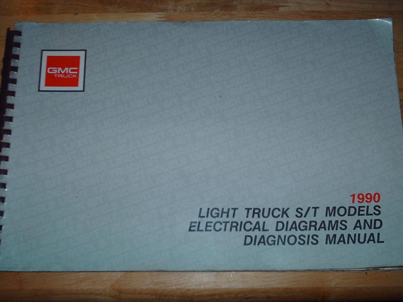 1990 gmc s15 & jimmy wiring diagrams shop manual orig!