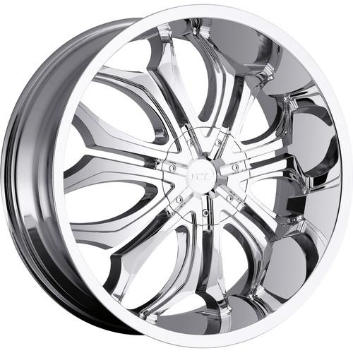 28x10 chrome vct godfather wheels blank +15
