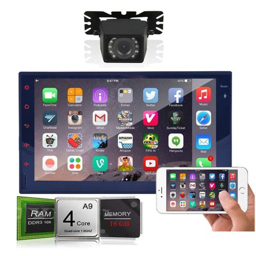 Built-in wifi android4.4 quad core car stereo radio wifi ipod bt gps navi+camera