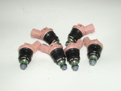 Fits nissan 1993-95 300zx tt set of 6 370cc oem   fuel injectors reman