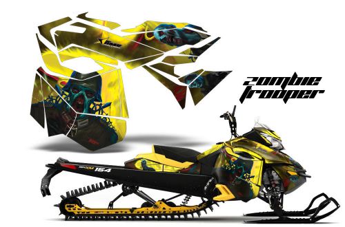 Ski doo rev xm graphic kit amr racing snowmobile sled wrap decal zombie tr 2013