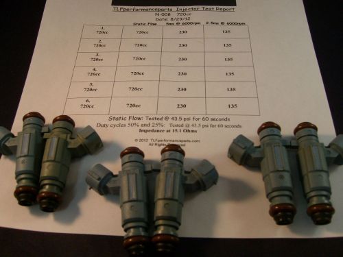 Fits  nissan 2003-2010 350z &amp; 370z set of 6 direct fit  660cc fuel injectors
