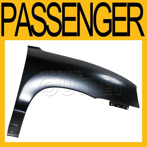 Right front fender primered steel for 2001-2006 hyundai santa fe wo skirt hole