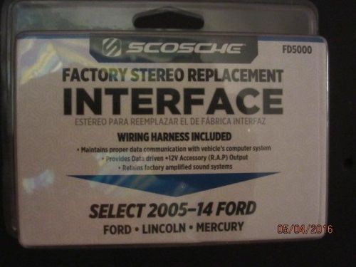 Scosche factory stereo replacement interface 2005 -14 ford lincoln mercury