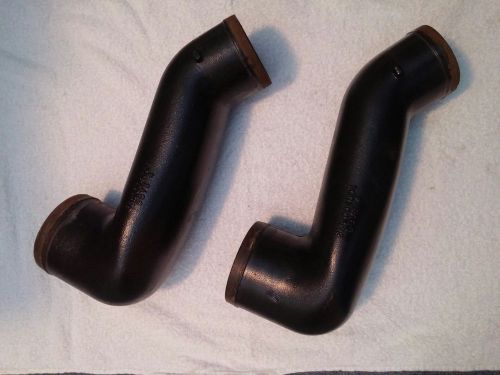 Marine pair intermediate exhaust elbow  mercruiser v8  #879288a36 used 1 hour!