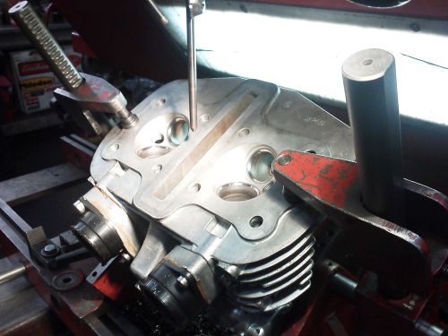 Honda cb77 cb72 305 cylinder head rebuild service valve job