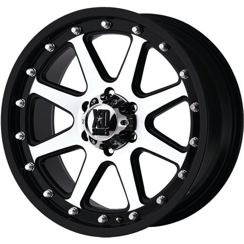 Xd79879055518 17x9 5x5.5 (5x139.7) wheels rims machined black +18 offset alloy