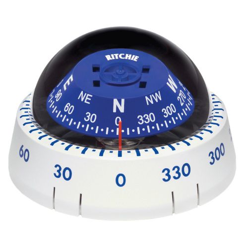 New ritchie xp-99w kayaker compass - surface mount - white