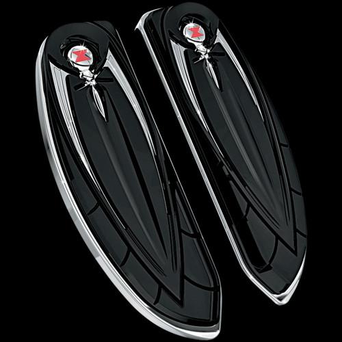 Kuryakyn driver and passenger floorboard covers cover widow f-board