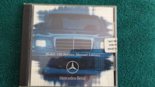 Factory oem mercedes-benz-w-126-1981-1991-owners-shop-repair-manuals 2 disc set-
