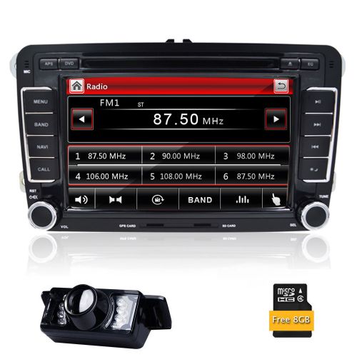 7&#034; dvd gps navigation system car video unit 2din stereo radio usb can-bus for vw