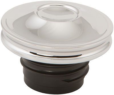 Harddrive vented gas cap shock chrome 0210-2035-ch