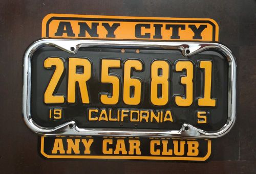 License plate topper / bottom 1947 1948 1949 1950 chevy buick pontiac oldsmobile