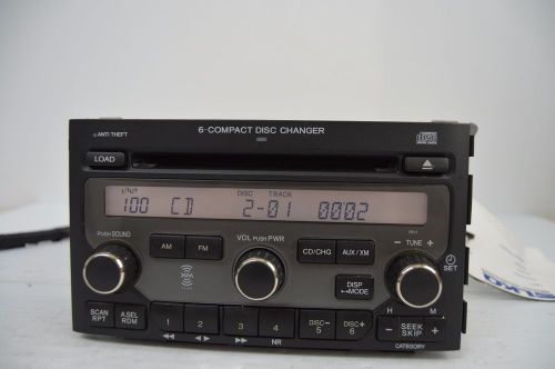06 07 08 honda pilot radio stereo 6 disc changer cd player tested c31#050