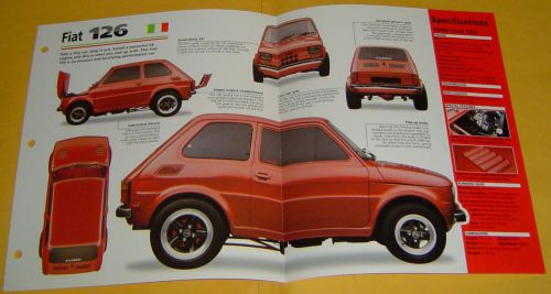 1980 fiat 126 micro muscle car custom mod 350 ci 300 hp imp info/specs/photo