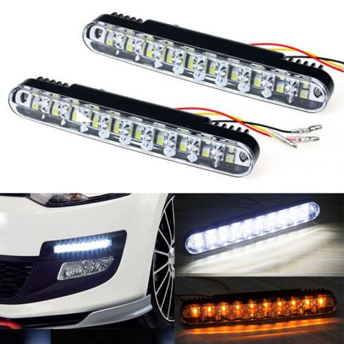 Hot 2x 30 led car daytime running light drl daylight lamp with turn lights cool