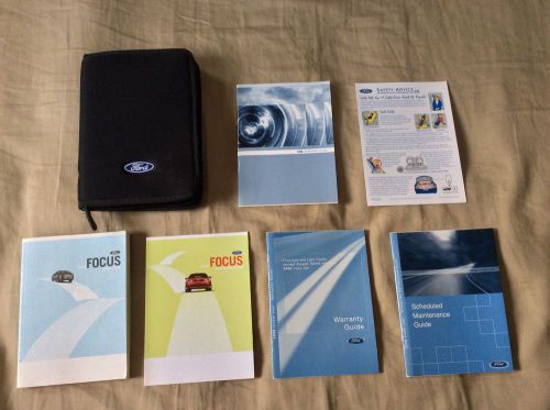2008 ford focus owners manual set w/ford case-fast free shipping!