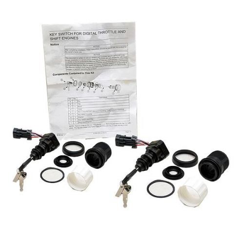 Cobalt 1000962 mercury quicksilver 87-8933553a04 boat dual ignition switch kit