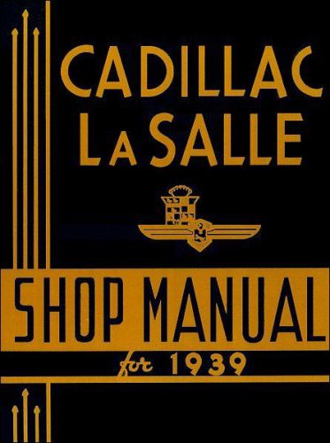 1939 cadillac, lasalle shop manual