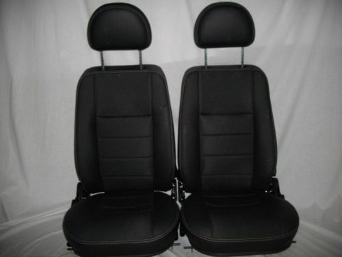 Land rover defender xs front seat set pair 1/2 leather cloth 2014/15 nto genuine