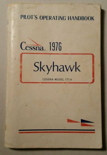 Nice 1976 cessna 172m skyhawk pilots operating handbook 172 poh d1057-13 6/20/75
