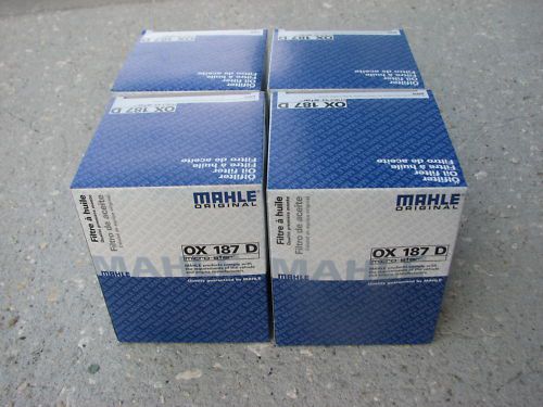4 mahle bmw oil filters oem e36 m3 s50 s52 1995-1999 e46 m3 s54 2001-2006 new