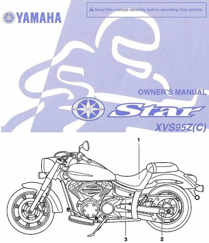 2010 yamaha star 950 xvs95z motorcycle owners manual -xvs 95 z-star 950-yamaha