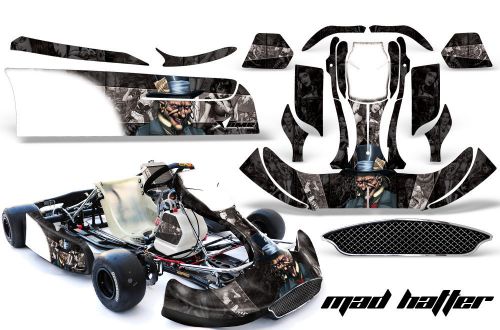 Amr racing graphics crg na2 kart wrap new age sticker decal kit mad hatter slvr